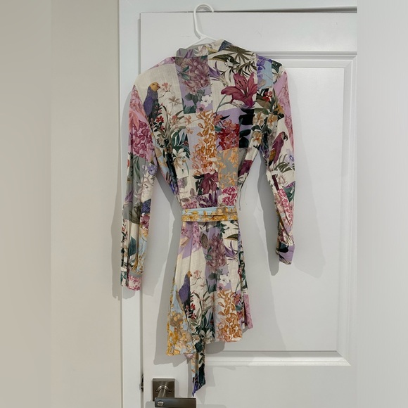 Zara Tropical Print Mini Dress - Picture 3 of 3